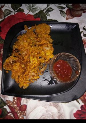 A picture of Kathal ki bhajiya.