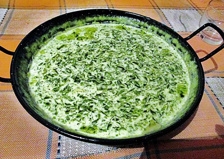 Crema de espinaca a la nata Rumania