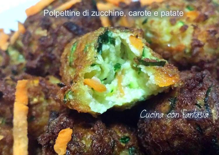 Ricetta Polpette Di Zucchine Carote E Patate Di Marzia Giustiniani Cookpad