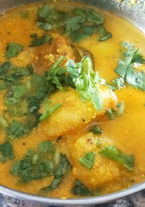A picture of Dahi wale Aloo.