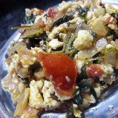 A picture of Methi paneer bhurji.