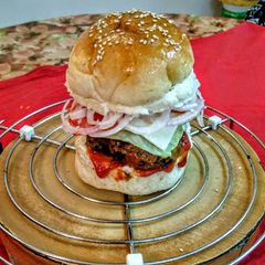 A picture of Cheese veg burger.