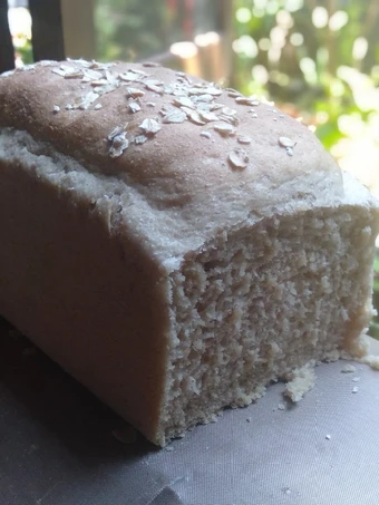 Cara Gampang Membikin Resep Roti tawar oat metode autolysis (no egg, no sugar, no butter) yang Menggugah Selera Anti Ribet, Mantap Sekali