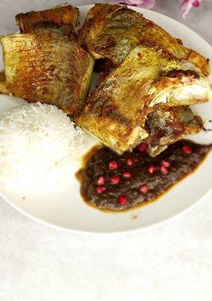 عکسی از دستور آلو ماهی