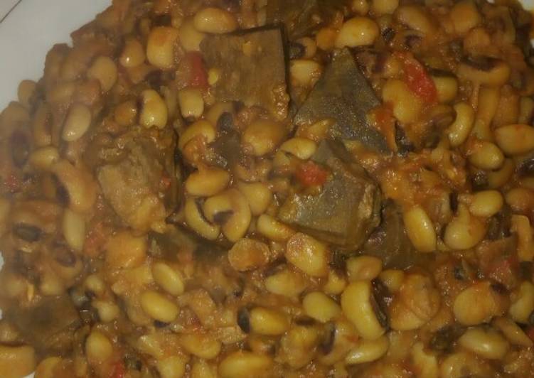 Pottage beans with liver