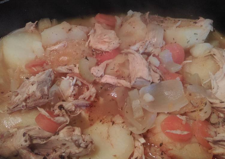 Chicken casserole (leftover roasted chicken)