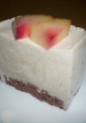 A picture of Peach Mousse Cake.