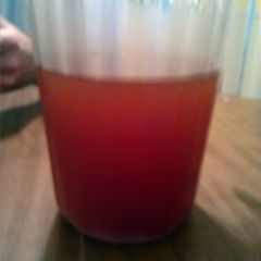 A picture of Peach iced tea.