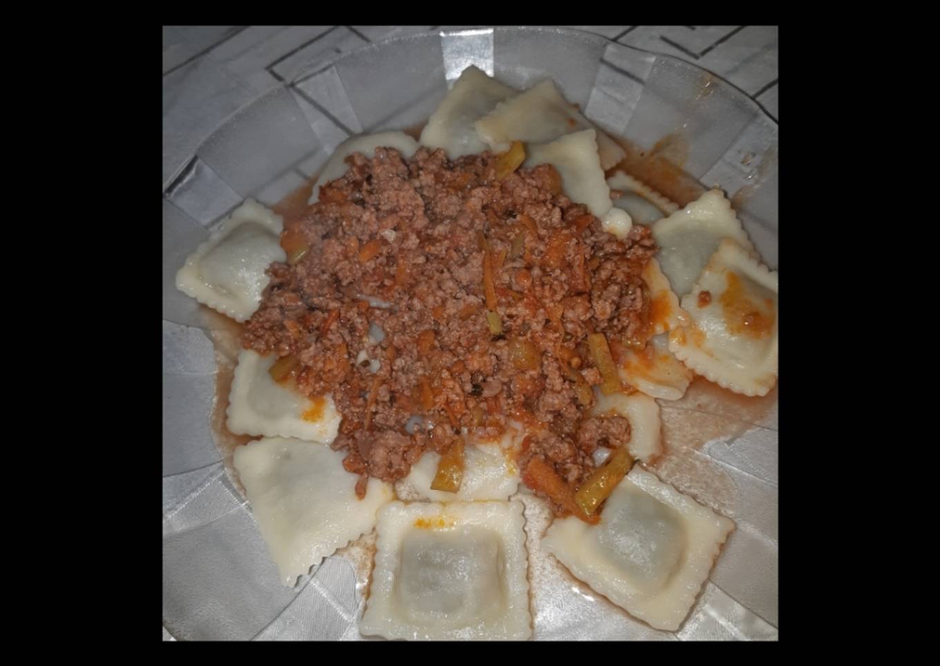 Ravioles con Tuco de Carne Molida 🍴