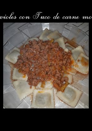 Una foto de Ravioles con Tuco de Carne Molida 🍴
