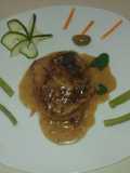 Filé miñón con salsa de champiñones
