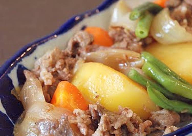 Easiest Way to Prepare Homemade Nikujaga Meat and Potato Stew