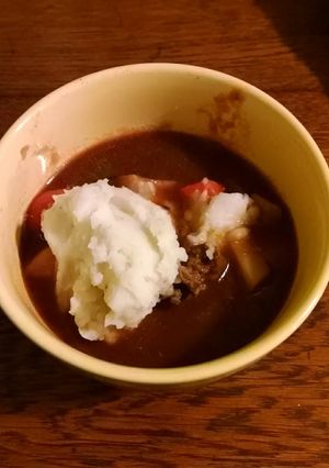 A picture of Crock pot Guinness Stew.