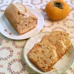 A picture of Persimmon Pound Cake for the Autumn Season.