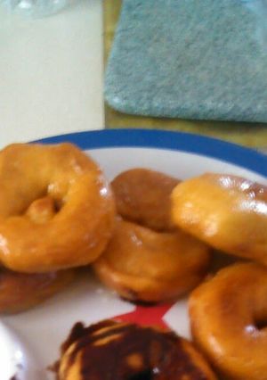 A picture of Donuts with glaze.