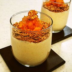 Light Autumn Mousse with lots of Persimmons A picture of Light Autumn Mousse with lots of Persimmons.