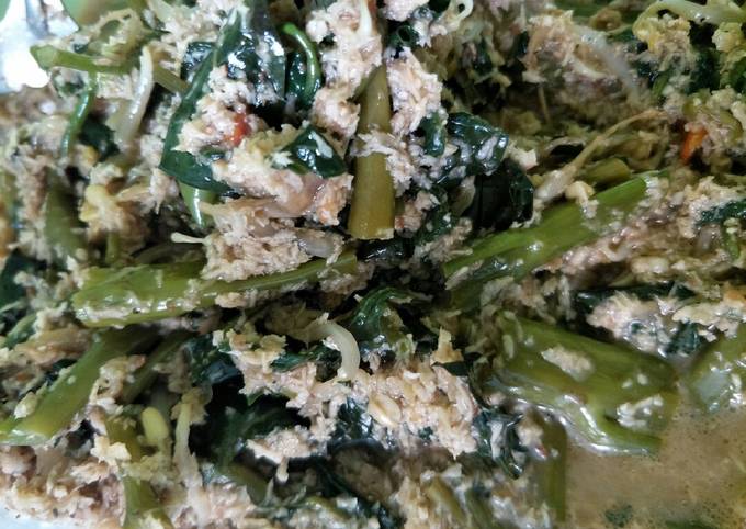 Cara Membuat Urap kangkung Ekonomis Untuk Dijual