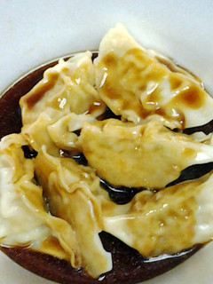 A picture of steam dumpling sauce.