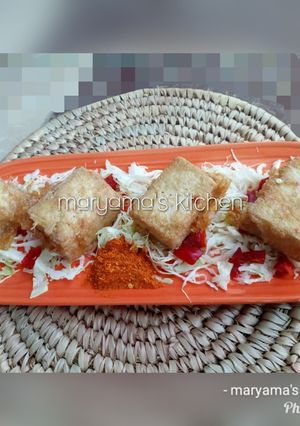 A picture of My FAVOURITE TOFU(awara)recipee.