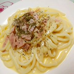 Easy Udon Carbonara A picture of Easy Udon Carbonara.