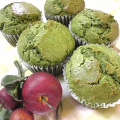 A picture of Kuroneko-san's Green Tea and Cream Cheese Muffins.