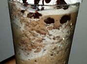 A picture of caramel frappuccino