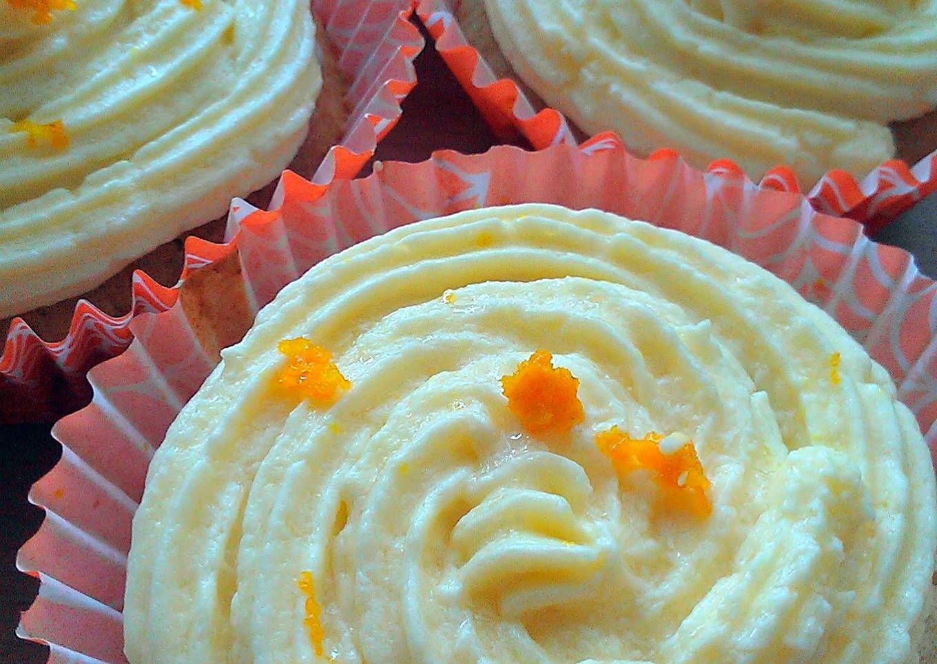 Vickys Orange Cream Cupcakes, GF DF EF SF NF