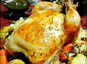 A picture of rosemary garlic whole chicken