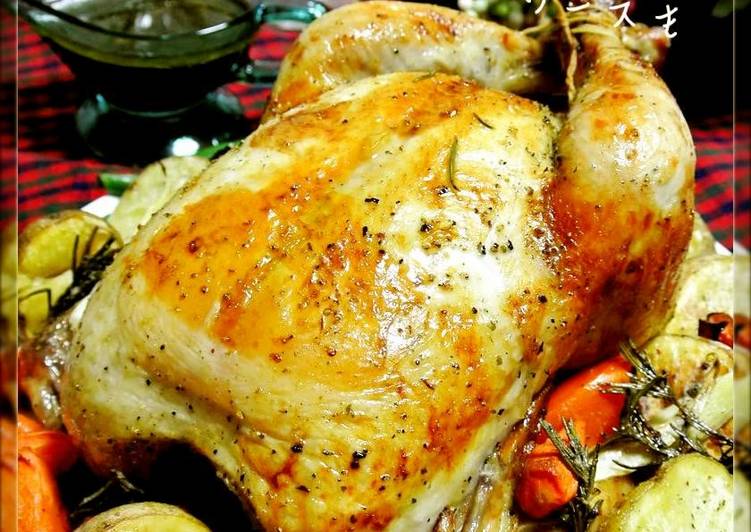 Recipe of Ultimate Roasted Whole Chicken With Gravy