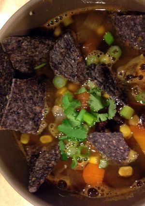 A picture of Vegetarian Taco Soup.