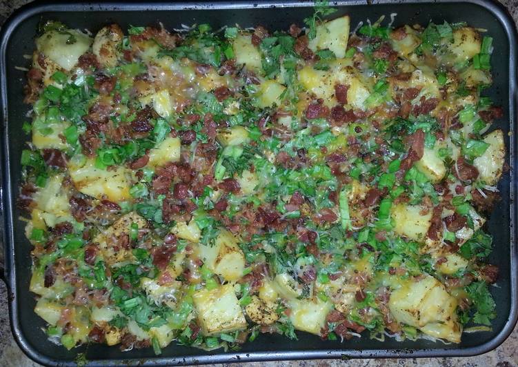 Easiest Way to Make Super Quick Homemade Chicken Potatoes and Bacon Casserole