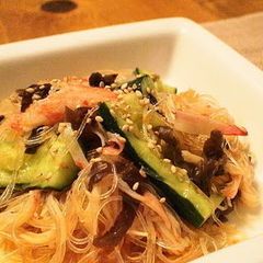 Spicy Cucumber and Cellophane Noodle Salad A picture of Spicy Cucumber and Cellophane Noodle Salad.