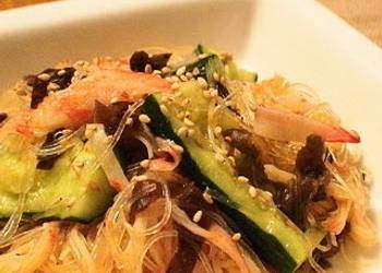 How to Make Yummy Spicy Cucumber and Cellophane Noodle Salad