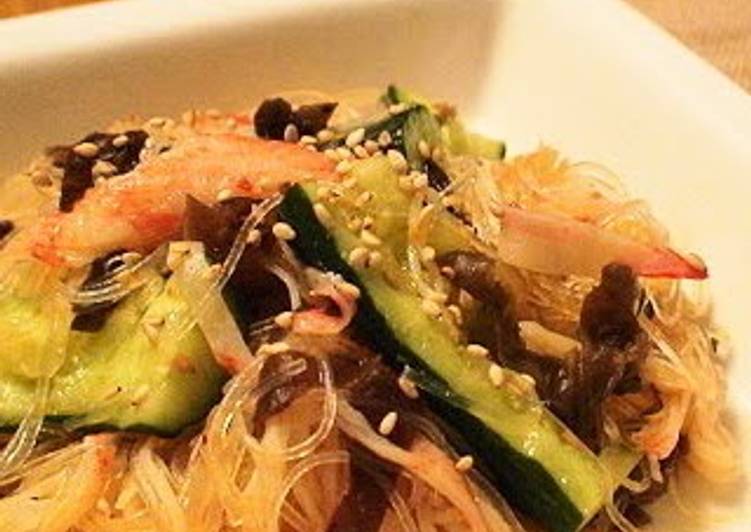 Easiest Way to Prepare Homemade Spicy Cucumber and Cellophane Noodle Salad