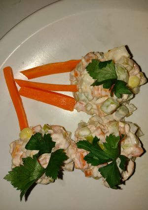 Una foto de Ensalada rusa con atún