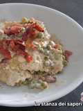 Ravioli al Radicchio con Crudo Croccante e Piselli 🫛