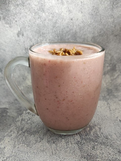 Foto resep Smoothies pisang + strawberry
