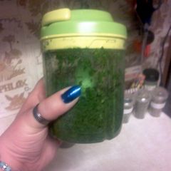 A picture of Juicee's Pesto variation.