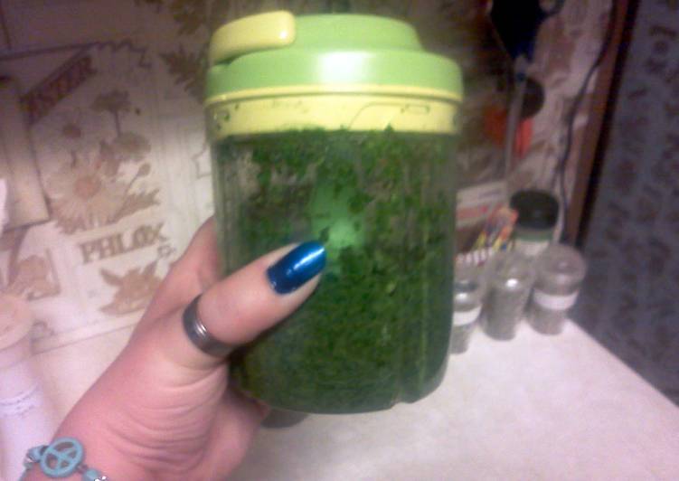 Recipe of Quick Juicee&#39;s Pesto variation