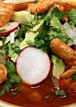 A picture of Posole.