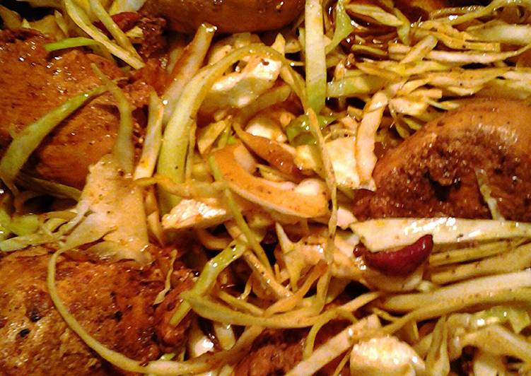 Recipe of Speedy chicken in a nest of cabbage