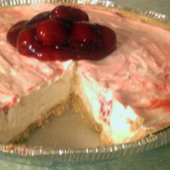 A picture of Easy cherry cream cheese pie.