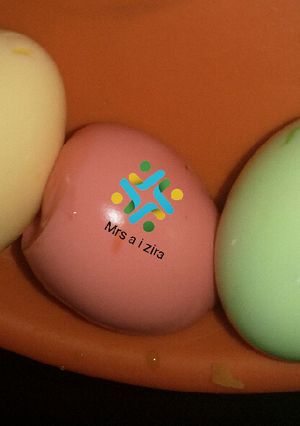A picture of Coloured eggs.