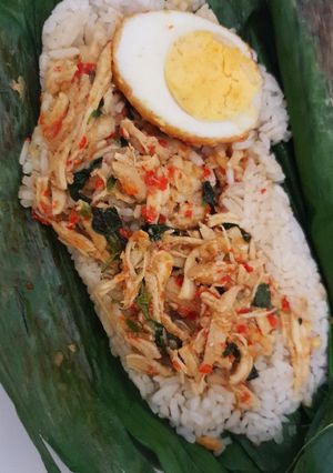Foto resep Nasi bakar ayam kemanggi