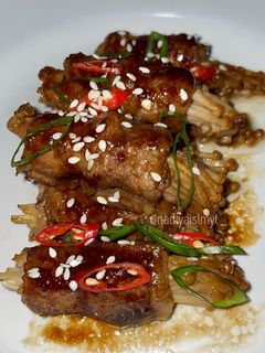 Foto resep Enoki beef roll