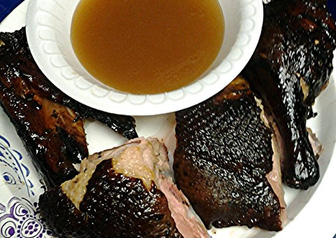 OolongTea Brined Smoked Duck