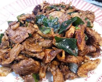 Unique Recipe Kum Heong Fried Pork Meat Delicious and Healthy