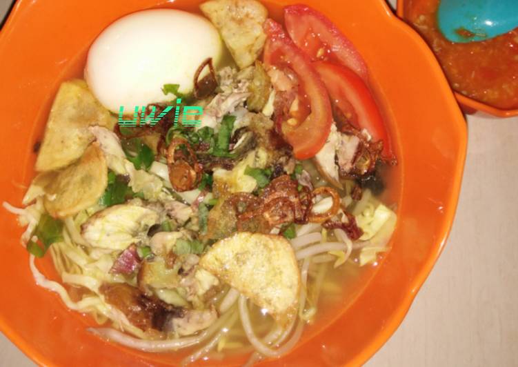 Langkah Mudah Menyiapkan Soto ayam komplit Yang Menggugah Selera