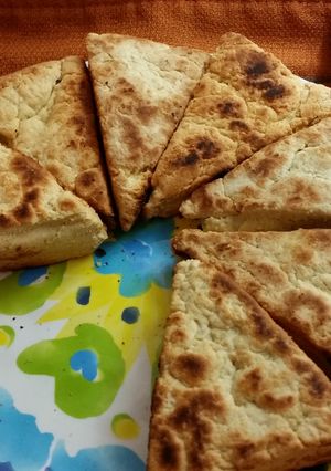 A picture of Girdle Scones AKA Soda Scones.