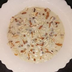 A picture of Talmakhana kheer.